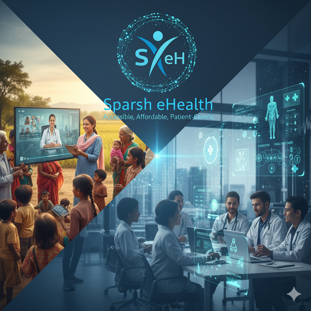 Professional healthcare team collaborating